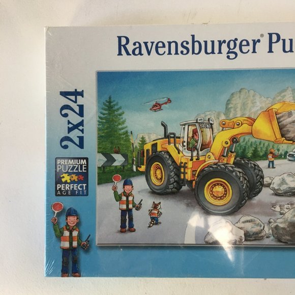 Ravensburger Premium Puzzle Diggers at Work 2 x 24 Age 4+ Sealed New 07 802 8 - Picture 3 of 12